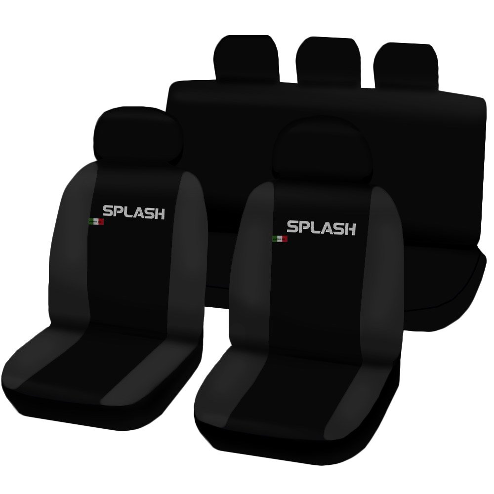 Lupex Shop Splash N. Gs Sitzbezüge zweifarbige, Schwarz/Dunkelgrau von Lupex Shop
