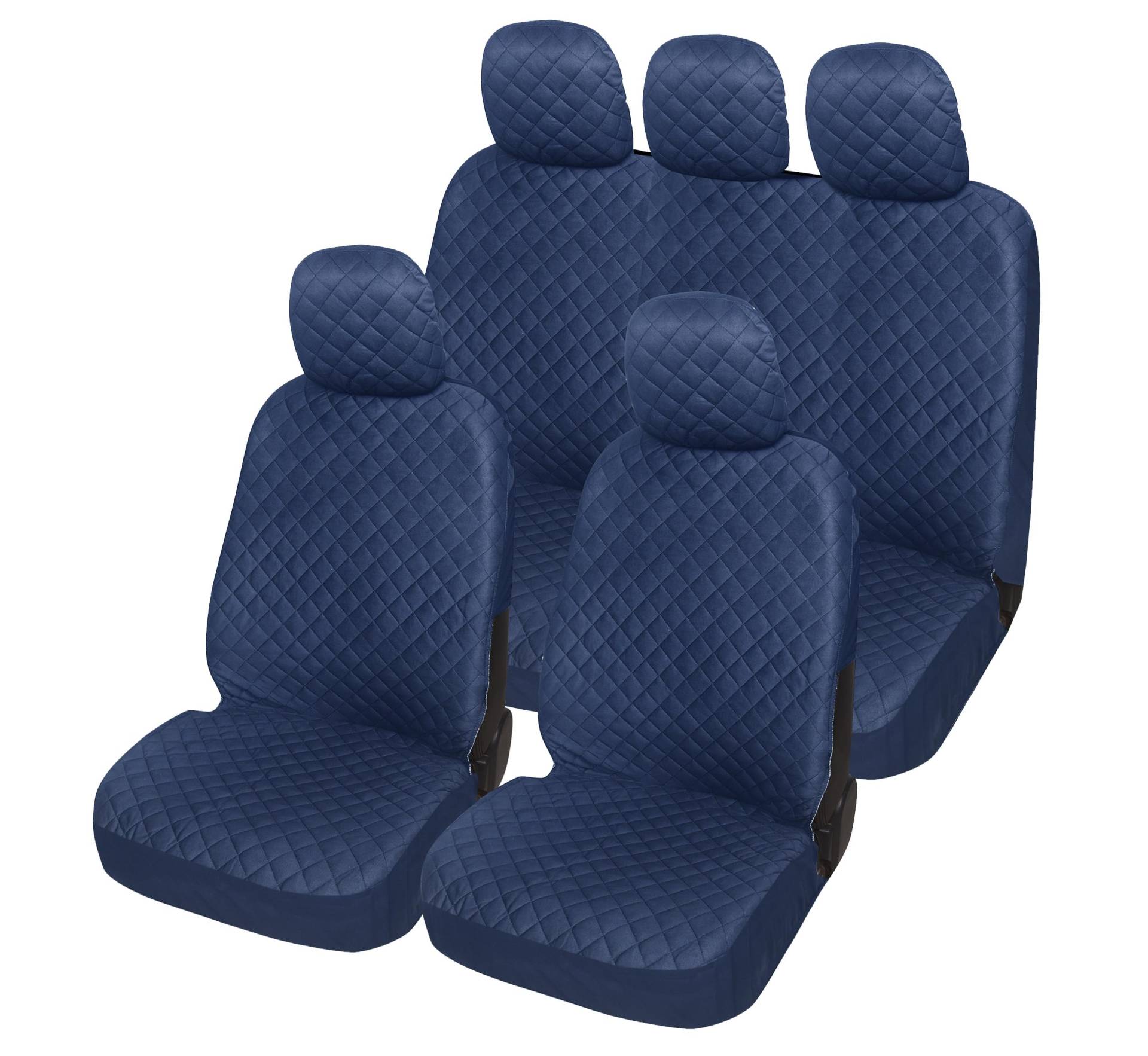 Lupex Shop Trap_bs Gesteppte Sitzbezüge aus Baumwolle - tiefblau von Lupex Shop