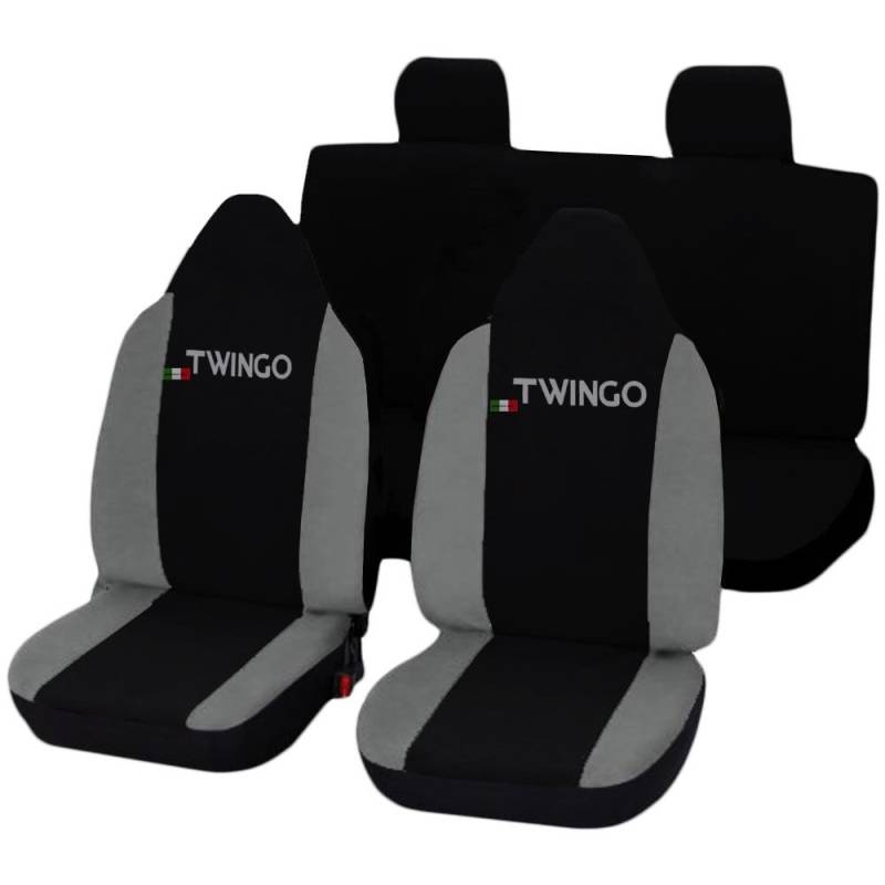 Lupex Shop Twingo_N.Gc Sitzbezüge, Schwarz/Hellgrau von Lupex Shop