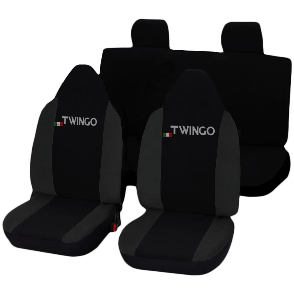 Lupex Shop Twingo_N.Gs Sitzbezüge, Schwarz/Dunkelgrau von Lupex Shop