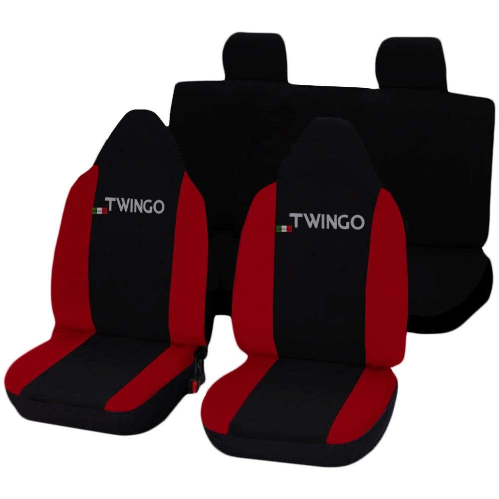 Lupex Shop Twingo N.R Sitzbezüge, schwarz/rot von Lupex Shop