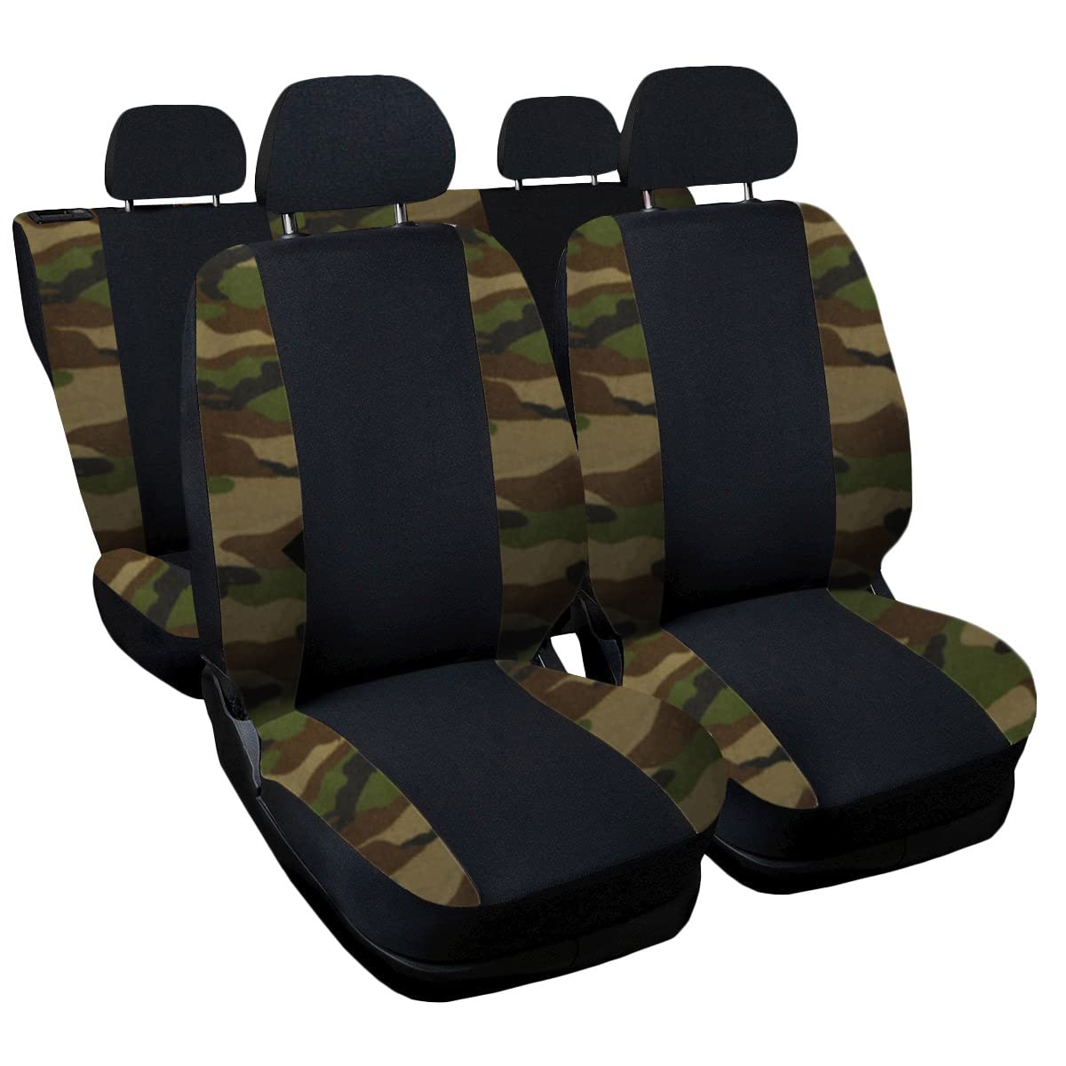 Lupex Shop Zipper B _ N. MCL Sitzbezüge, zweifarbig schwarz/Camouflage klassisch von Lupex Shop