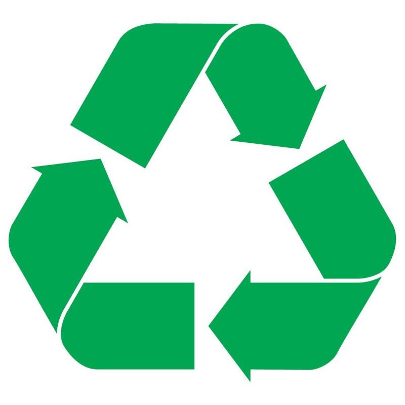 Aufkleber Autoaufkleber JDM Die Hart - Recycle Logo 76mm Green Sticker Recycling Can Bin Decal Vinyl Symbol 76mm von Lupsty