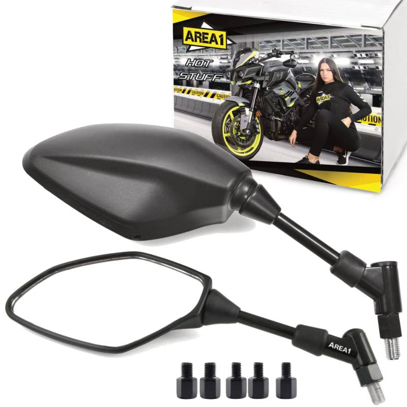 Rückspiegel Spiegel Set kompatibel mit Honda FJS 600 Silver Wing, F6C / SW-T 400, 600 (V23) von Lupsty