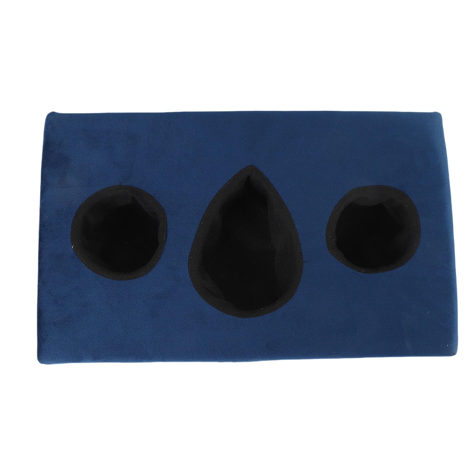 Couch Cup Halter Kissen | Couch Getränkehalter für, Bett, Auto | 3 Fächer Cup Halter Tablett für Getränke, Fernbedienungen, Snacks | Halten Sie Ihre Getränke von Hand und Verhindern Sie (Blue) von Luqeeg