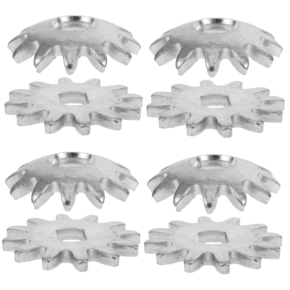 Lurrose 4 Sätze Jack-zubehör Horizontales Wagenheber-zahnrad Für Passende Ausrüstung Reparieren Schwerlast Auto Ersatz Zubehör Jack Gear Hydraulischer Wagenheber Eisen Silber 2 Stück * 4 von Lurrose