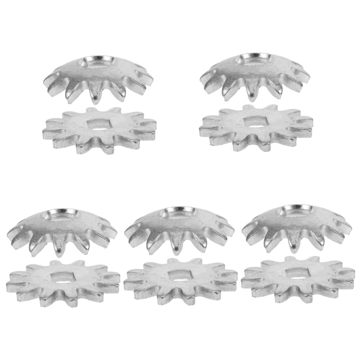 Lurrose 5 Sätze Jack-zubehör Offen Zubehör Hydraulischer Wagenheber Schwerlast Für Rad Horizontaler Wagenheber Kleine Wagenheberausrüstung Ersatz Auto Jack Gear Eisen Silber 2 Stück * 5 von Lurrose