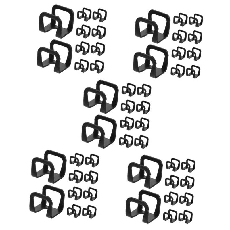 Lurrose 5 Sätze Kfz-wagenheber Jack-zubehör Hydraulik-wagenheber-ölpumpen-Clips Teile Hoch Ersatz Ölpumpenclips Für Wagenheber Ölpumpenklemmen-buchsenversorgung Stahl Schwarz 10 Stück * 5 von Lurrose