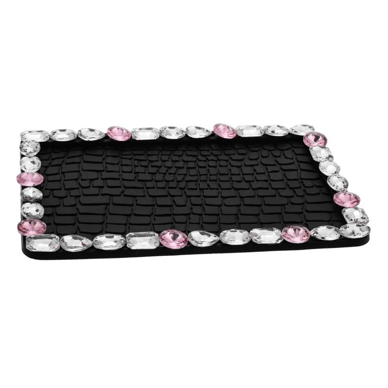 Lurrose rutschfeste Matte Bling Automatten Armaturenbrett Zubehör Armaturenbrett Ornamente Pad Armaturenbrett Matten Für Autos Anti Rutsch Auto Armaturenbrett Griffpad Gummimatte von Lurrose