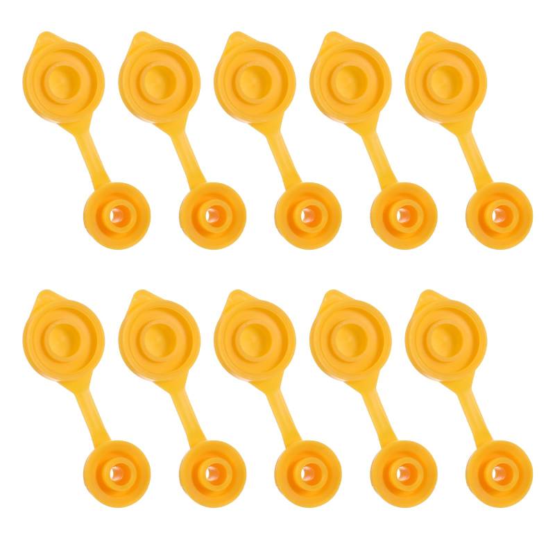 Lusofie 10 Pcs Kleine Tankentlüftungs Kunststoff Kappen Flexible Benzintankentlüftungen Universelle Tankentlüftungskappen Düsendichtungs Stopfen für Kunststoff Benzintank Wassertank von Lusofie