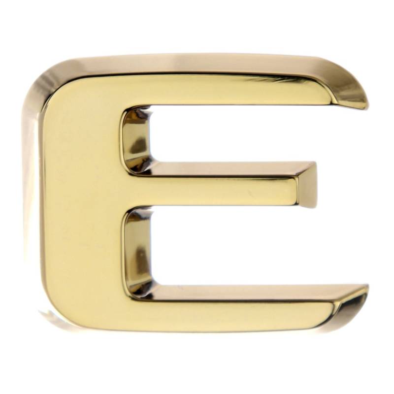 Luxbling Auto Chrom 3D Buchstabe - Gold - E von Luxbling