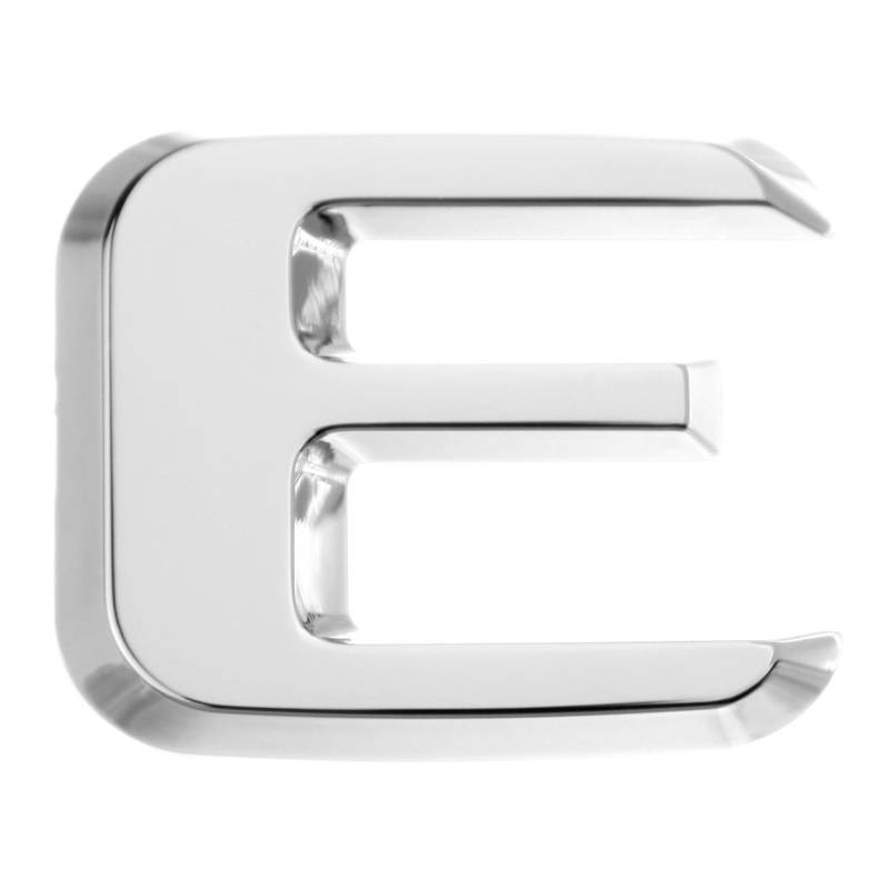 Luxbling Auto Chrom 3D Buchstabe - Silber - E von Luxbling