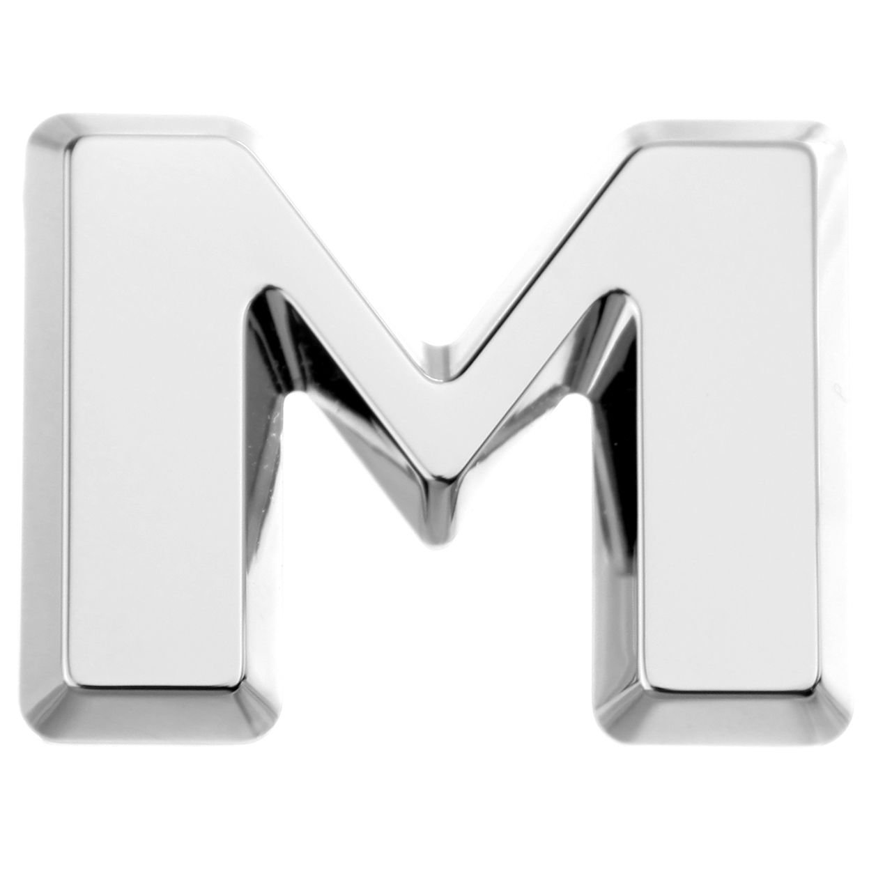 Luxbling Auto Chrom 3D Buchstabe - Silber - M von Luxbling