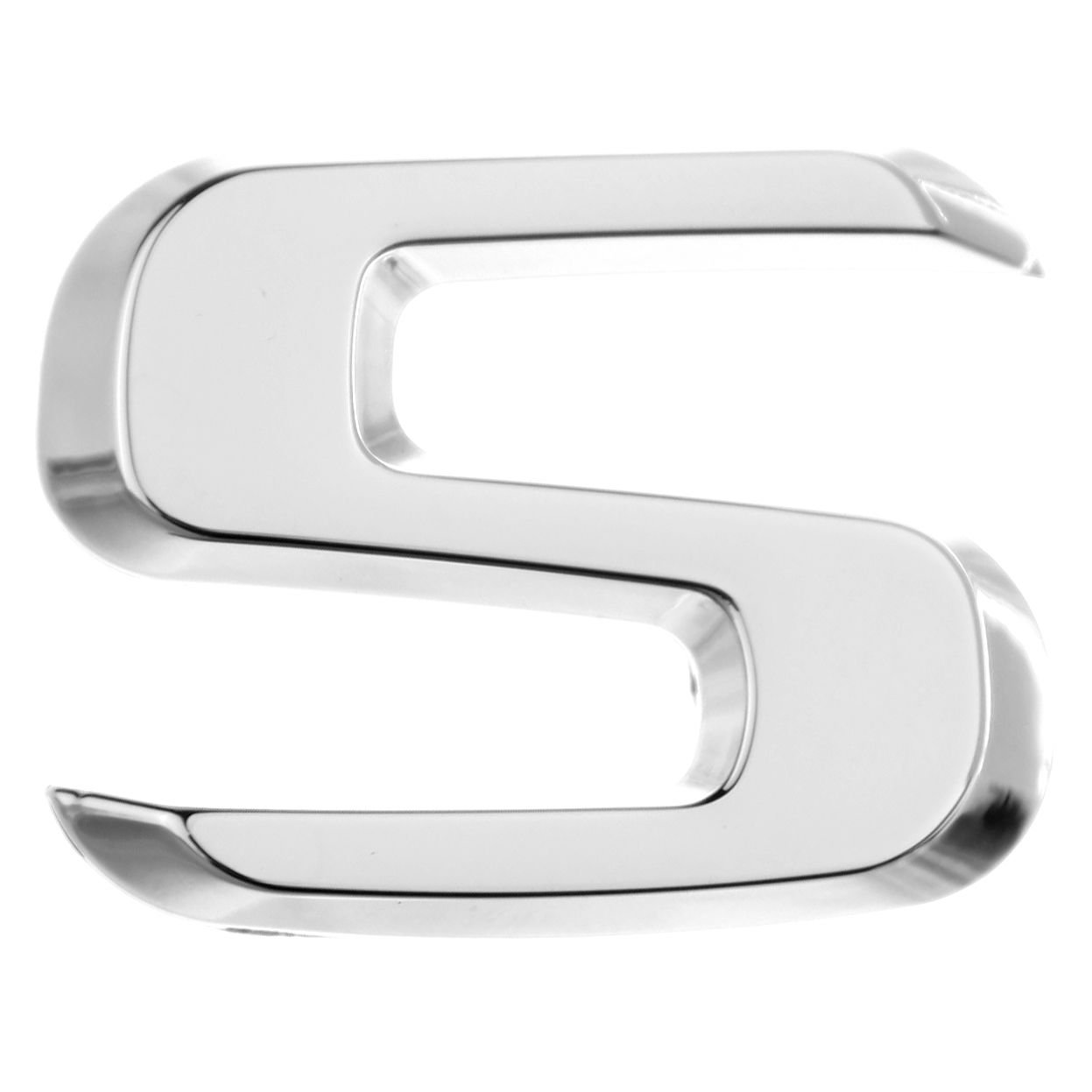 Luxbling Auto Chrom 3D Buchstabe - Silber - S von Luxbling
