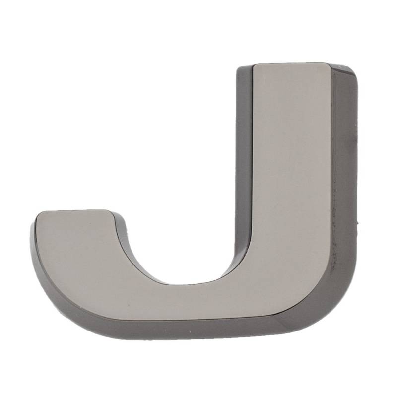 Luxbling Auto Chrom 3D Buchstabe - schwarz - J von Luxbling