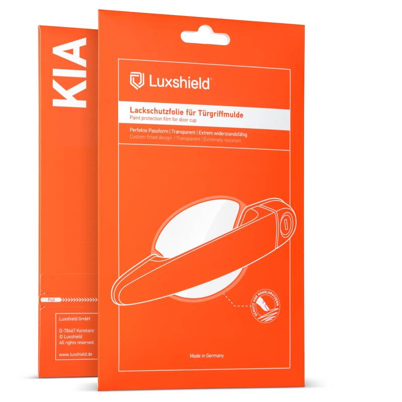 Luxshield Auto Türgriff Schutzfolie Griffmulde für Kia Proceed 3 (III) CD I 2018-2025 - Kratzschutz, Lackschutzfolie - Transparent glänzend von Luxshield