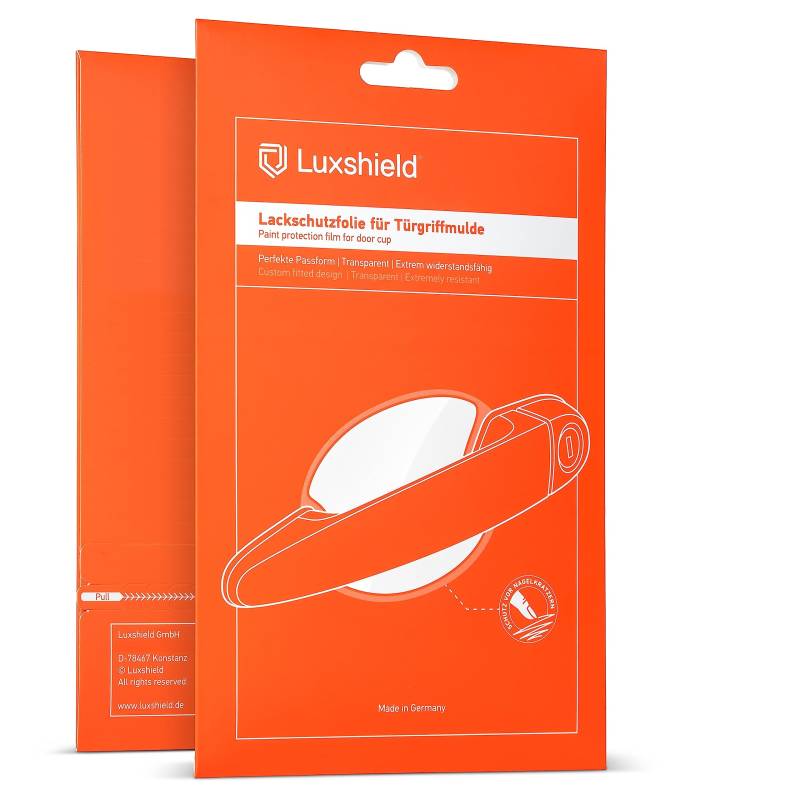 Luxshield Auto Türgriff Schutzfolie Griffmulde für Skoda Enyaq iV 5A I 2021-2025 - Kratzschutz, Lackschutzfolie - Transparent glänzend von Luxshield