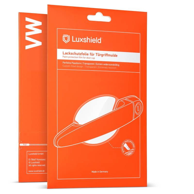 Luxshield Auto Türgriff Schutzfolie Griffmulde für VW Golf Variant 8 (VIII) CG5 I 2020-2025 - Kratzschutz, Lackschutzfolie - Transparent glänzend von Luxshield