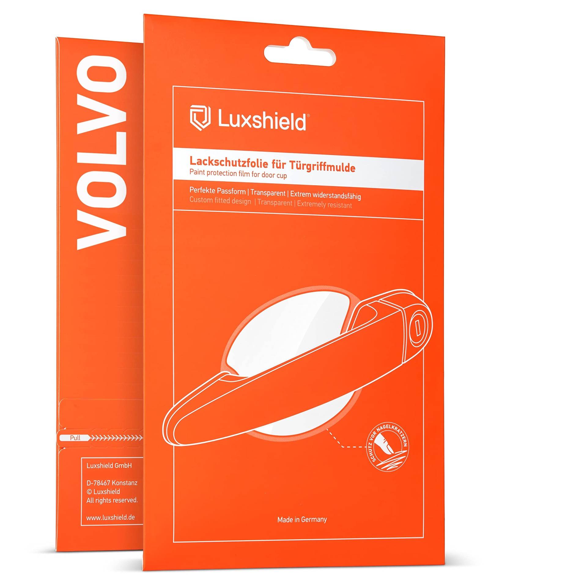 Luxshield Auto Türgriff Schutzfolie Griffmulde für Volvo EX30 416 I 2023-2024 - Kratzschutz, Lackschutzfolie - Transparent glänzend Luxshield Auto Türgriff Schutzfolie Griffmulde für Volvo EX30 416 I 2023-2024 - Kratzschutz, Lackschutzfolie - Transparent glänzend von Luxshield