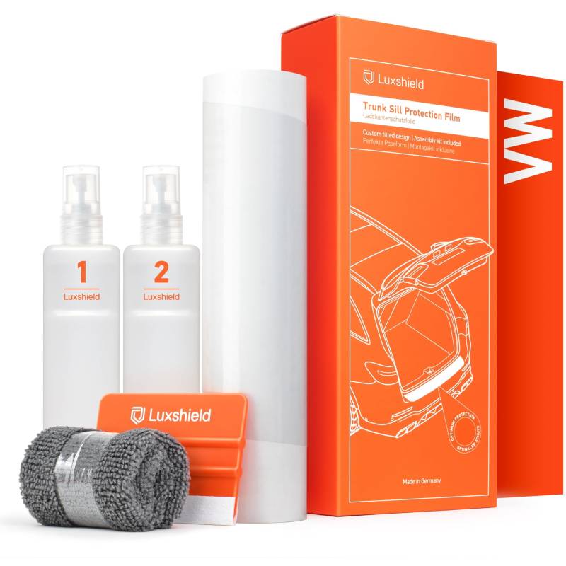 Luxshield Ladekantenschutz Folie für VW ID.Buzz I 2022-2025 - Stoßstangenschutz, Kratzschutz, Lackschutzfolie - Transparent von Luxshield