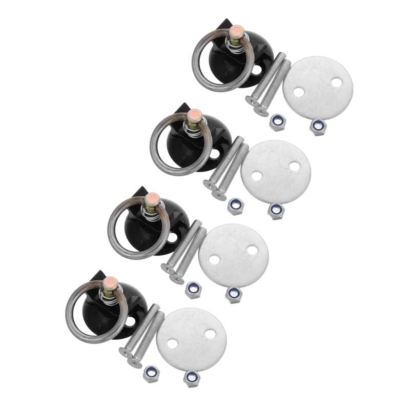 Luxshiny 1 Satz Schienenbefestigungsösen Ankerpunkt Kit Zum Anschrauben Runder Zurrgurt Zum Anschrauben Kit Runder Zurrgurt Runder Ankerpunkt Zum Anschrauben Schwarzer von Luxshiny