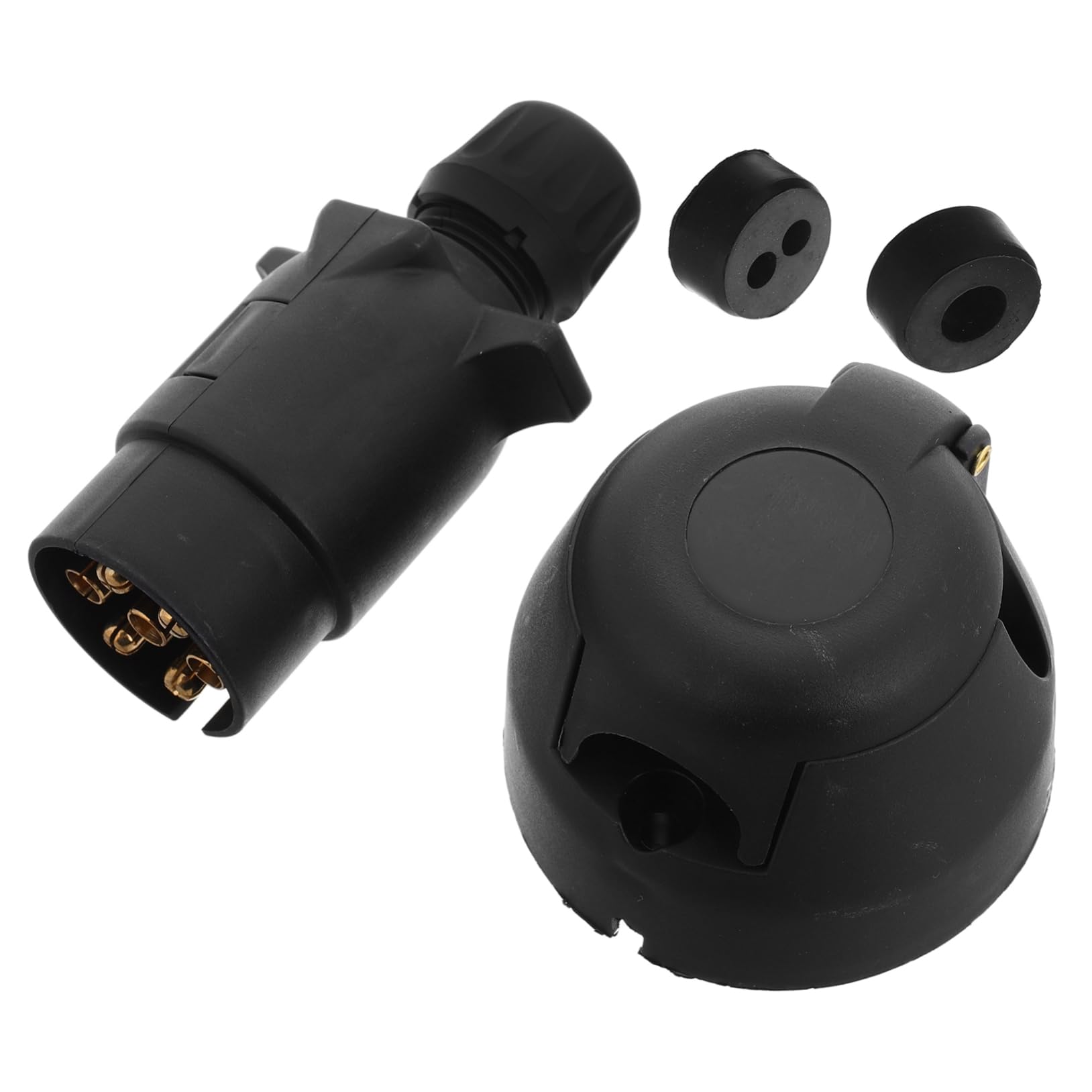 Luxshiny 1 Satz Steckdose Für Anhängersignalleuchte Anhängeranschluss Anhänger Ende Stecker Anhängertester Fahrradanhänger Kabelstecker Wetterfestes Anhängerstecker Schwarz Nylon Luxshiny 1 Satz Steckdose Für Anhängersignalleuchte Anhängeranschluss Anhänger Ende Stecker Anhängertester Fahrradanhänger Kabelstecker Wetterfestes Anhängerstecker Schwarz Nylon von Luxshiny