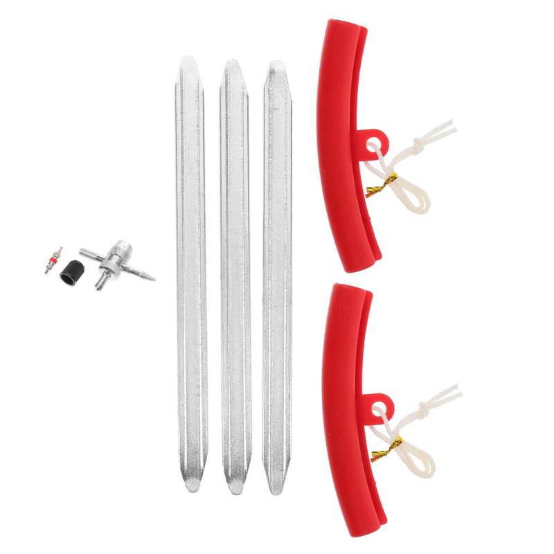 Luxshiny 1 Set 3 Teilig Reifenreparatur Brecheisen Reifenlöffel Reifenklopfer Fahrradreifenreparaturwerkzeug Reifenlöffelhebel Speichenwerkzeuge Reifenheber Fahrradwerkzeuge von Luxshiny