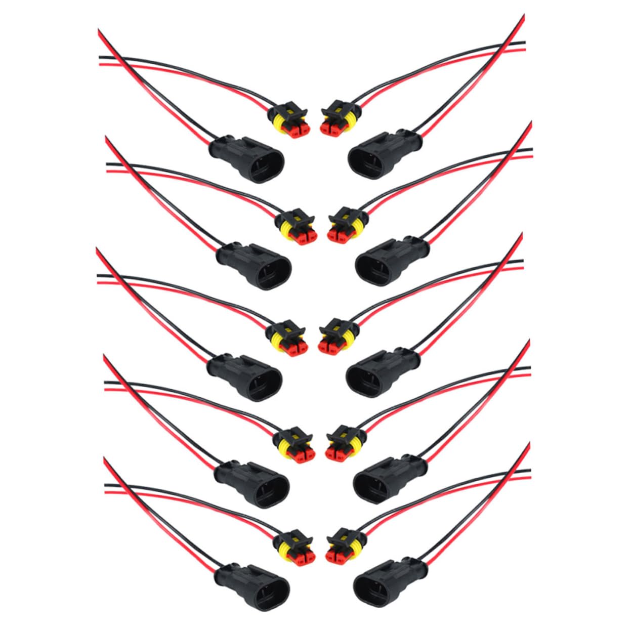 Luxshiny 12 Stück Wasserdichter Autostecker Kfz-kabeladapter Wetterfester Stecker Automatisches Verbindungskabel Pin-anschlüsse Schneller Kfz-verbindungsadapter Plastik Luxshiny 12 Stück Wasserdichter Autostecker Kfz-kabeladapter Wetterfester Stecker Automatisches Verbindungskabel Pin-anschlüsse Schneller Kfz-verbindungsadapter Plastik von Luxshiny