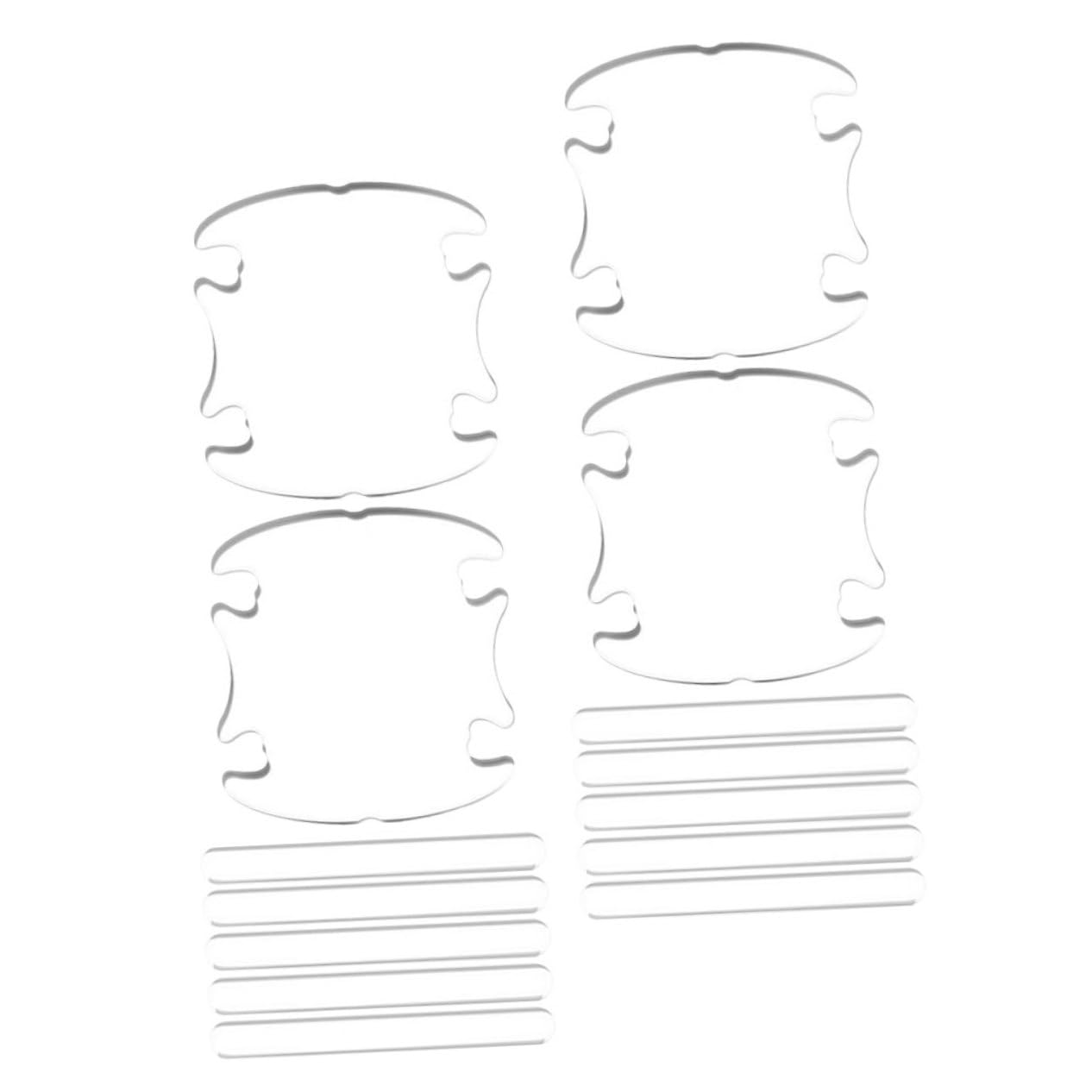 Luxshiny 1Satz Auto Türgriffschutzfolie Transparent Kratzschutzabdeckungen für Autotüren und Langlebig Schützt Stößen und Kratzern Rückstandsfrei Abziehbar von Luxshiny