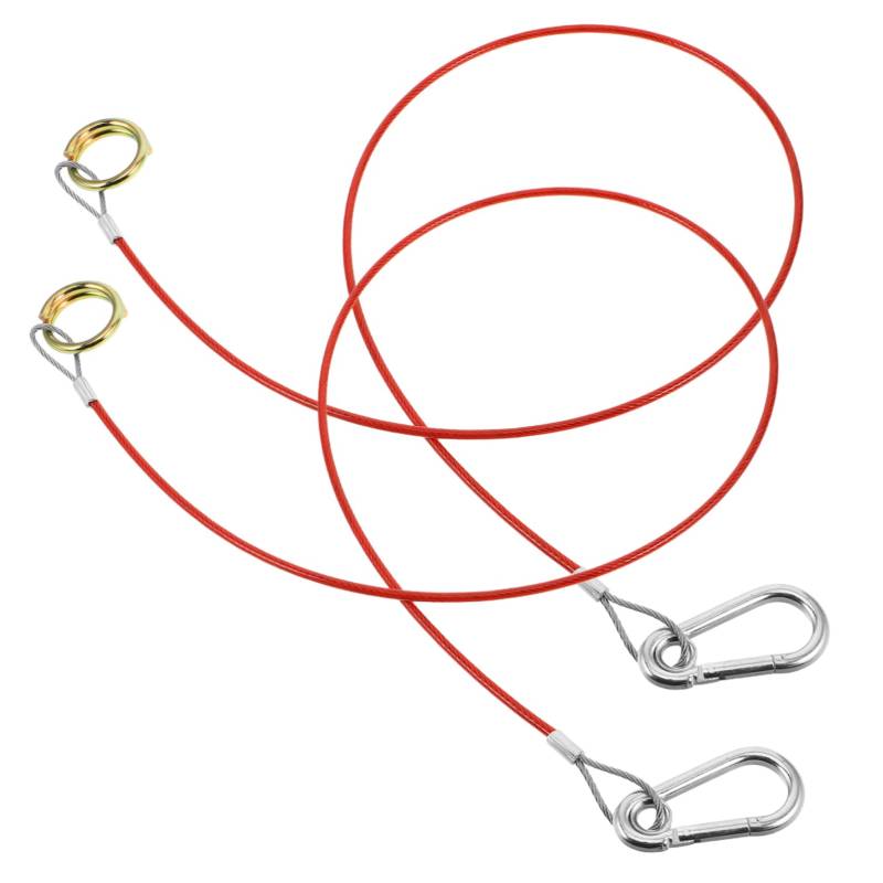 Luxshiny 2 Stück Anhänger Abreißkabel Anhänger Sicherheitskette Anhängerketten Fischstringer Für Kajak Robuster Absturzsicherungsanker Geschlossenes Anhängerzubehör Fischstringer von Luxshiny