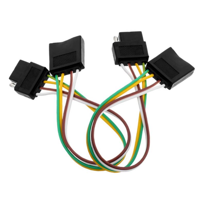 Luxshiny 2 Stück Anhängerlinie Anhängerzubehör Sicherheitsschleppseile für Anhänger Stecker für Anhängerbeleuchtung Elektrische Anschlüsse für LKW und Anhänger Anhängerlicht-Kabelsatz Gummi von Luxshiny