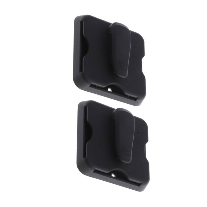 Luxshiny 2 Stück Auto-Sonnenschutz-Clip Organizer Für Die Aufbewahrung Von Autos Auto-Sonnenbrillen-Organizer Sonnenbrillenclip Für Autovisier Autovisierlagerorganisator Schwarz Plastik von Luxshiny