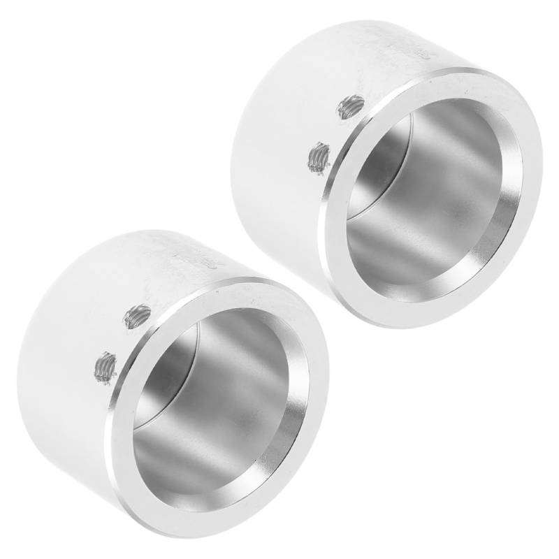 Luxshiny 2 Stück Radachsen Dekorabdeckung Achsabdeckung Motorrad Achskappen Achsmutterhülse Achsmutterabdeckung Axlecover Silber Aluminiumlegierung von Luxshiny