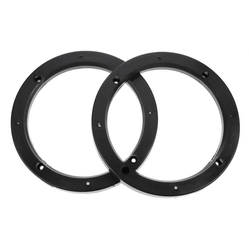 Luxshiny 2 Stücke Hornscheibe Abstandsringe für Lautsprecher Lautsprecherverlängerungsringe Abstandshalter für Kfz-Lautsprecher Lautsprecherhornadapter Auto-Lautsprecher-Riser-Ring Schwarz von Luxshiny