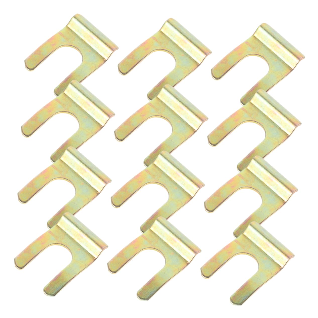 Luxshiny 20 Stück Parkkabelclip-Reparatursatz Zackenverschlüsse Kabelklemmen klar Drahtspulerhalter Drahtklammern für Bootsanhänger Kfz-Teilehalterung Gaszug Anhängerkabel Eisen Golden von Luxshiny