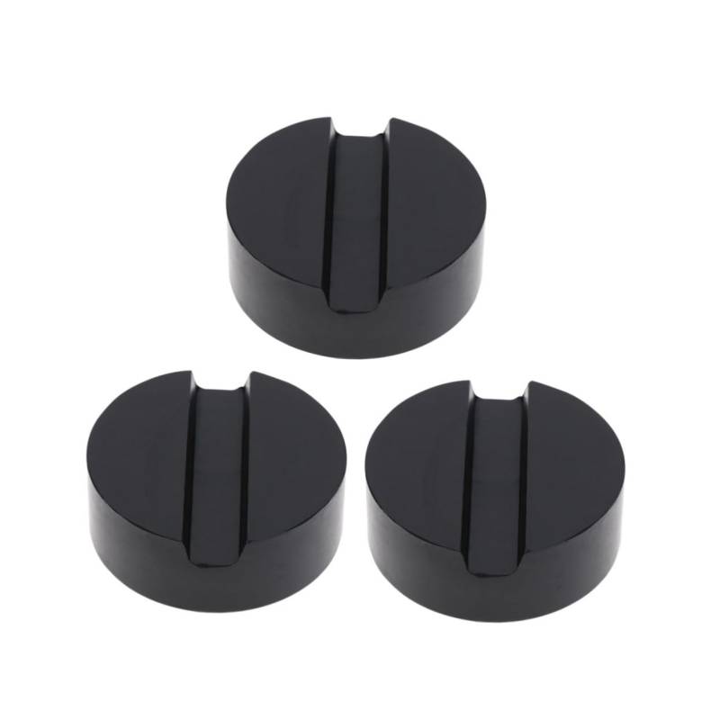 Luxshiny 3Stücke Auto Jack Pads für Wagenheber Hydraulische Unterstellböcke Rahmen Schutzadapter für Fahrzeuge Gummiauflage und Stabilität Schwarz von Luxshiny