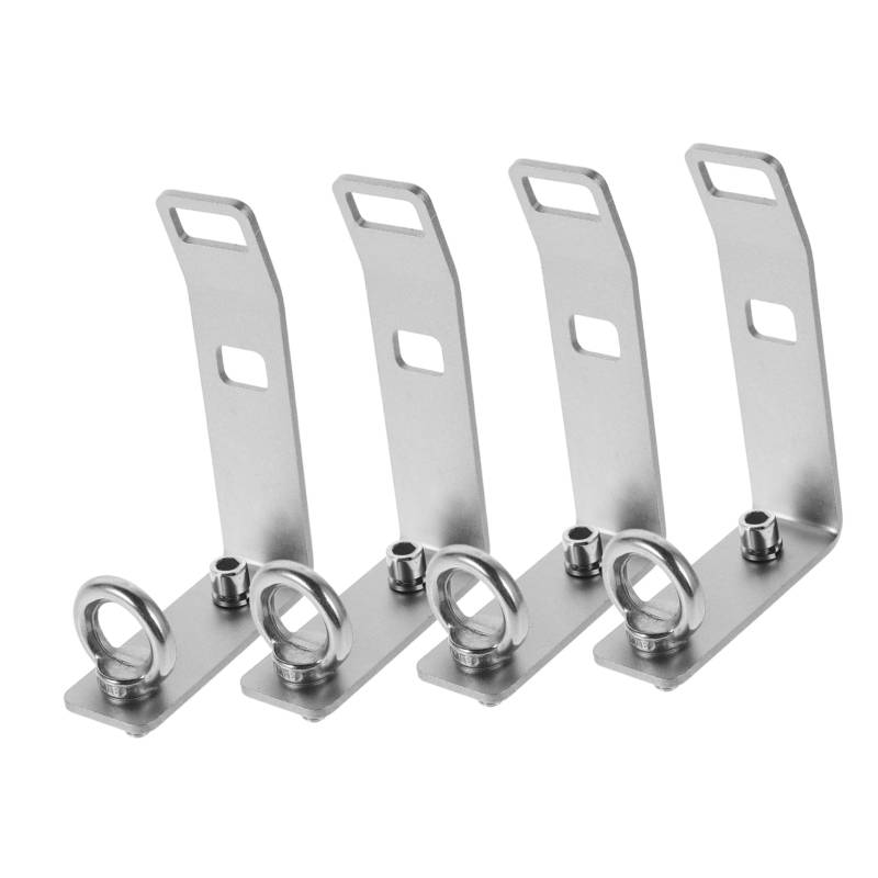 Luxshiny 4 Sätze LKW -Querlatte T-Slot-Rack-Zubehör t-Slot-Zubehör Zubehör für LKW-Gepäckträger Zubehör für Dachträger mit T-Schlitz Rostfreier Stahl Silber von Luxshiny