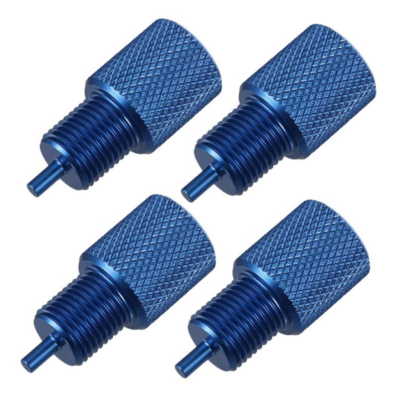 Luxshiny 4 Stücke Entleerung werkzeuge Autobremsblutungskit Ventilblüter Kit Ventilblüterwerkzeug Druckblut für Autorbremsen Bremswerkzeug Aluminiumlegierung Blue von Luxshiny