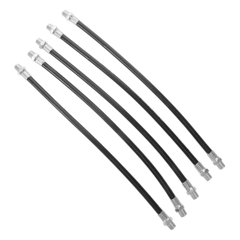Luxshiny 5 Stück Auto-Fettdüsenadapter Kupplung schmieren Schlauch für Schiffsfett Fettnadeldüsensatz Fettschlauch Tube mit synthetischem Fett Fetttube Rohrfett Doppelgriff-Fettdüse Metall von Luxshiny