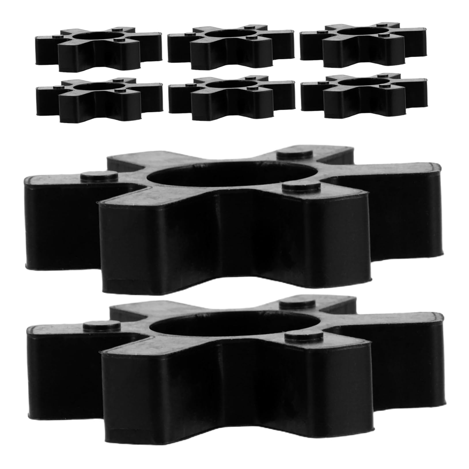 Luxshiny 8 Stück Kissen Gummi-Stoßdämpferpolster Gummi-Anti-Vibrations-Pad Hochhitzebeständiges Dichtungsmaterial Soundpad-Zubehör Silikon-Wärmeisolationspad Schwarz von Luxshiny