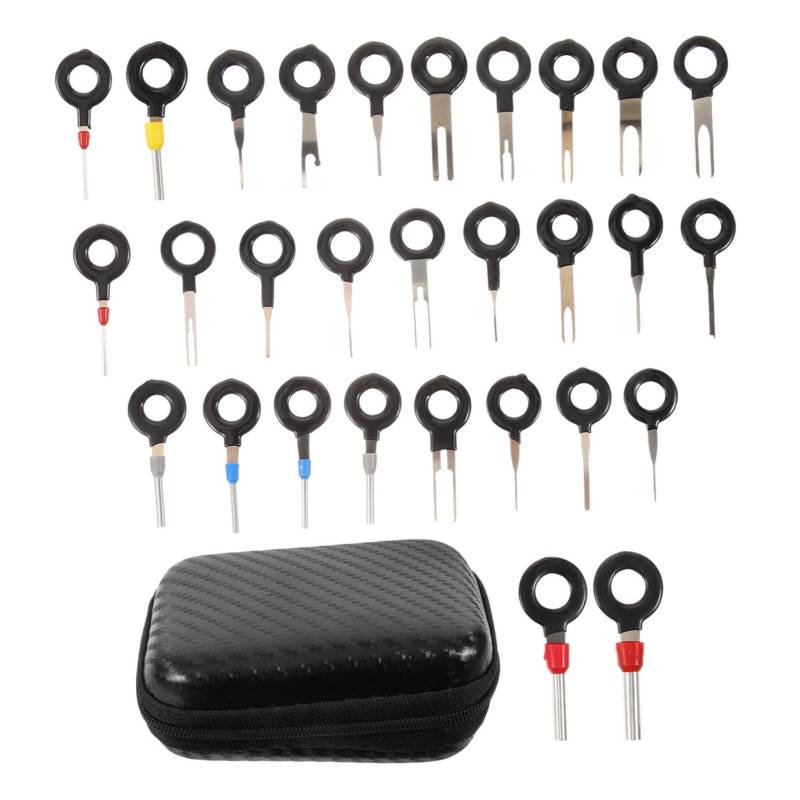 Luxshiny 82 Stück Nadel -Picking -Werkzeug Entfernungswerkzeug Auto Werkzeug Terminal Elektrowerkzeuge Extraktor Werkzeug Zum Entfernen Von Anschlüssen Stahl Black von Luxshiny