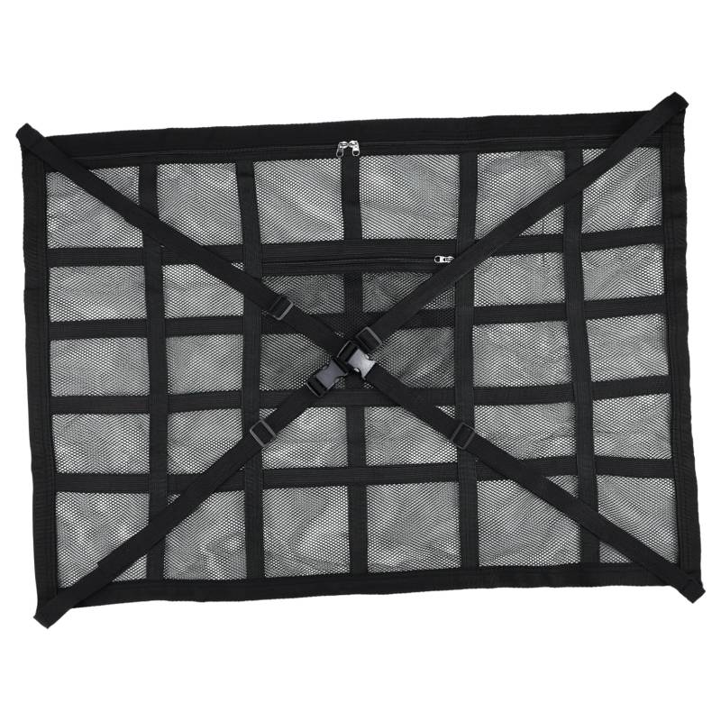Luxshiny Aufbewahrungstasche Für Autozubehör Stamm Ladung Klein Innere Dach Veranstalter Netz Autofrachtorganisator Organisator Für Auto Roadtrip Essentials Autofach-Organizer Vlies Schwarz von Luxshiny
