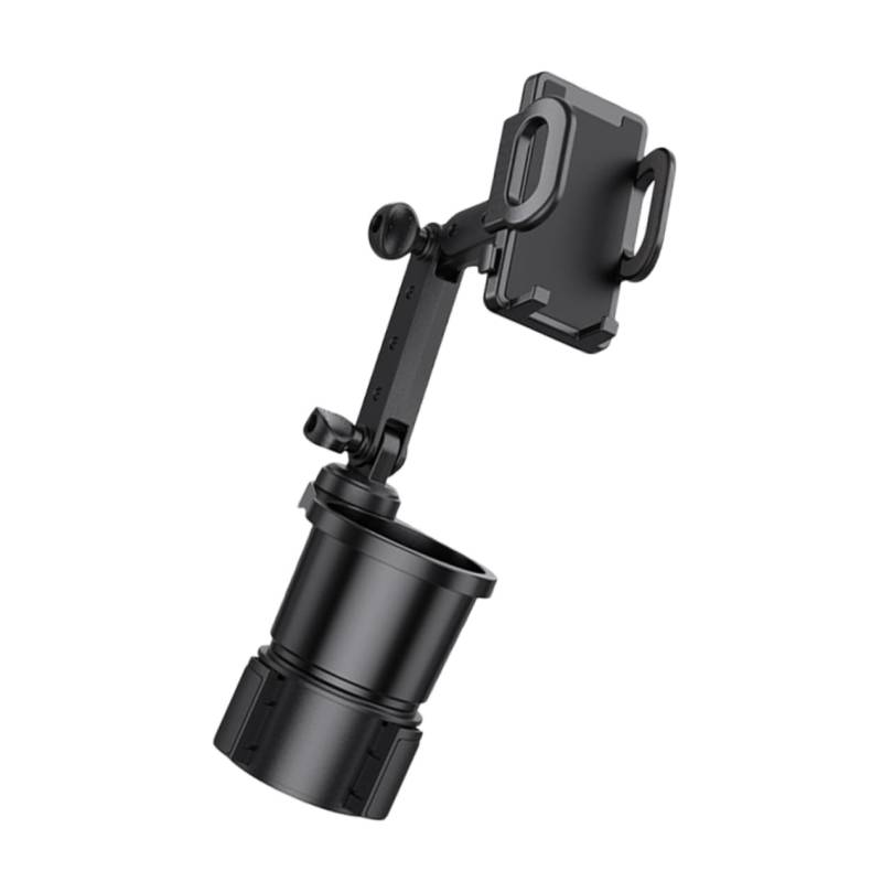 Luxshiny Auto Getränkehalter mit Telefonhalterung Verstellbarer Cup Holder für Navigationsgeräte und Getränke Zubehör für Sicheres Fahren Kompatibel von Luxshiny