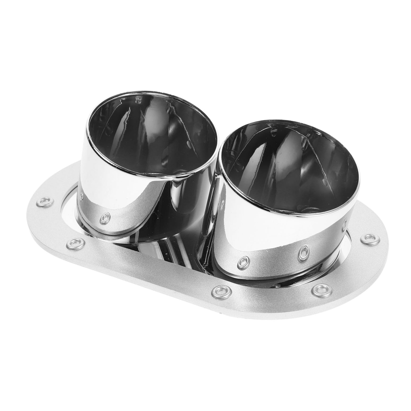 Luxshiny Dekorative Aufkleber für Auspuffrohre Halsschwanz für Doppelte Dekoration Universal- Kfz-Heck Motorradschalldler Auspuffendrohr Lustige Autoaufkleber ABS-Kunststoff von Luxshiny
