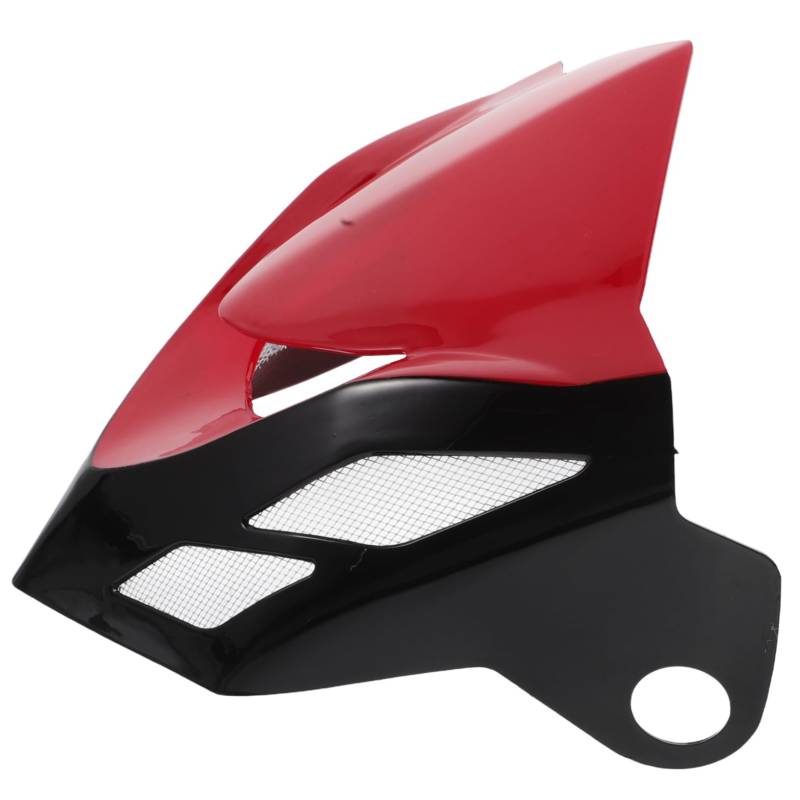 Luxshiny Motorrad-Scheinwerferabdeckung Motorrad -Windschutzscheiben Windschutzscheibenschutz für Motorräder motorrad windabweiser Motorradteile Motorradabweiser Abs rot von Luxshiny