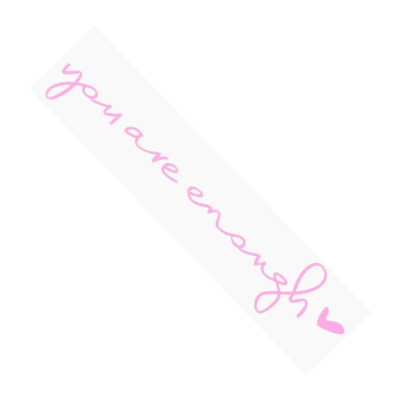 Luxshiny Rückspiegel Autoaufkleber Autoaufkleber Auto Rückspiegel Aufkleber Rückspiegel Aufkleber Autoaufkleber Frauen Graviertes Haustier Reflektierendes Material Pink von Luxshiny