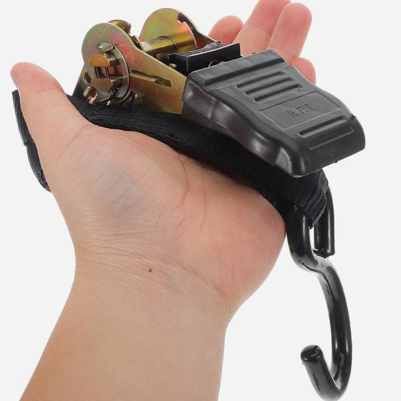 Luxshiny Verband S-Hook Spanngurte mit Ratsche Spanngurte strapazierfähig Zurrgurte Ratsche Spanngurte festzurren Zurrgurte mit Haken Ratschengurte Frachtgurte Plastik Black von Luxshiny