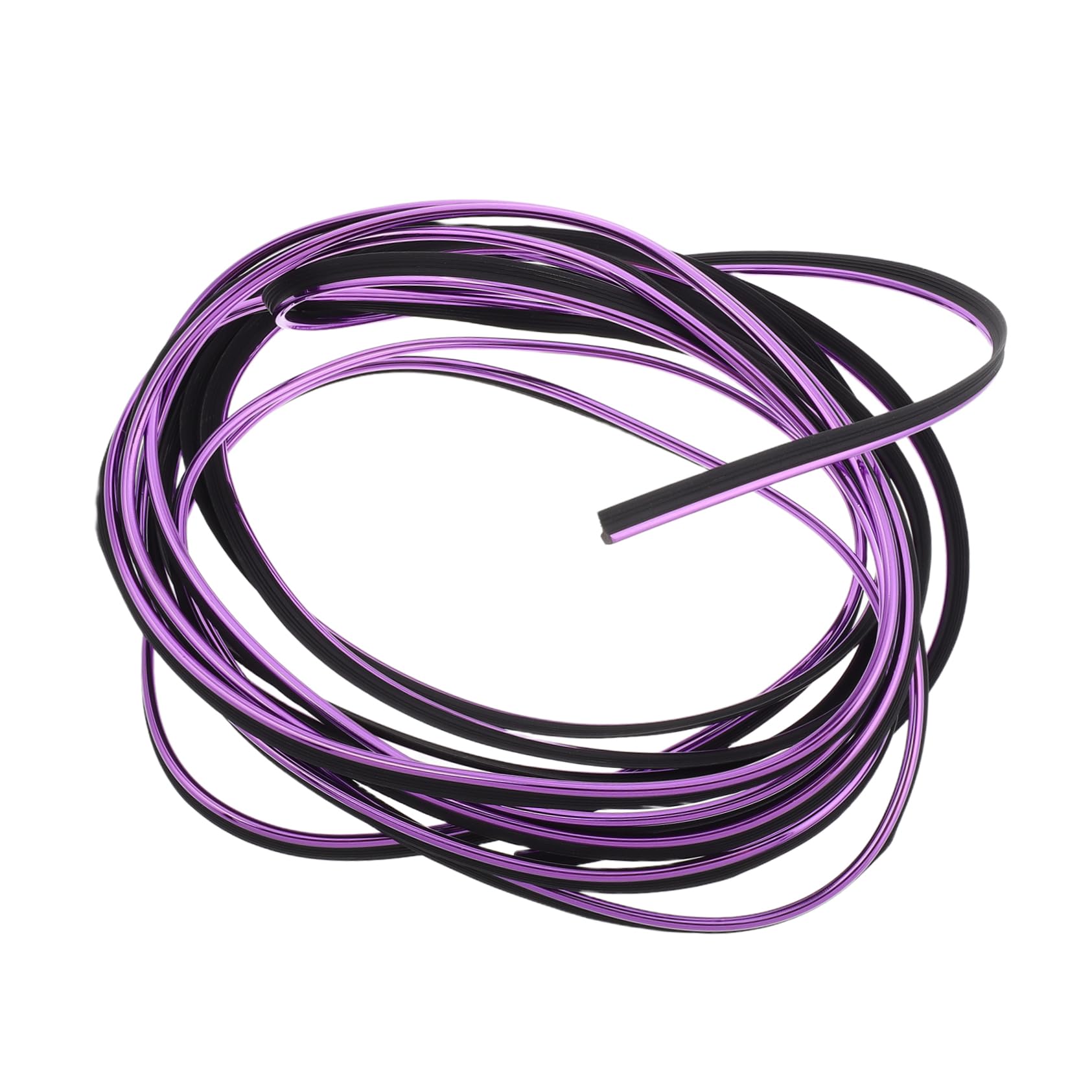 Luxshiny Zierleisten für den Autoinnenraum Innenautozubehör Auto Inneneinrichtung Innenausstattungskomponente Automobilausstattung Autodekorationsstreifen Autozubehör außen PVC Violett von Luxshiny
