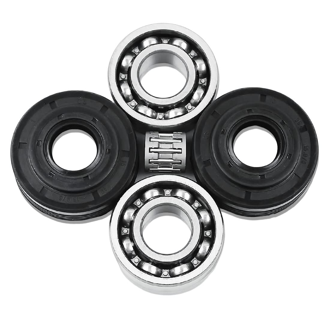 2-teiliges Kurbelwellen-Öldichtungsset, passend für Husqvarna 340 345 346 346XP 350 351 353 Kettensägen-Ersatzteile 2-teiliges Kurbelwellen-Öldichtungsset, passend für Husqvarna 340 345 346 346XP 350 351 353 Kettensägen-Ersatzteile von Luxuypon