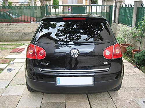 Luxyline Chrom Kofferraumleiste für VW Golf 5 VW Golf 5 GT TDI VW Golf 5 GTI VW Golf 5 R32 von Luxyline
